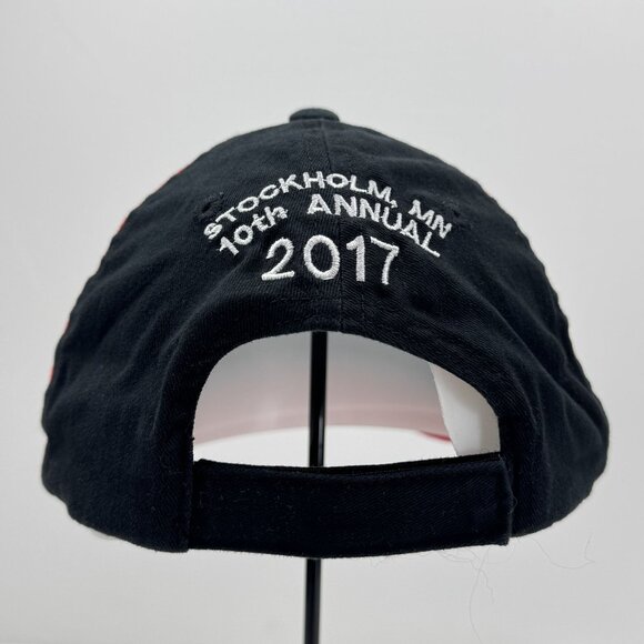 Antique Tractor Show Embroidered Cap 2017 Stockholm MN 10th Red Black Flames - Picture 4 of 10